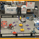 Students competing at Robotic Competition